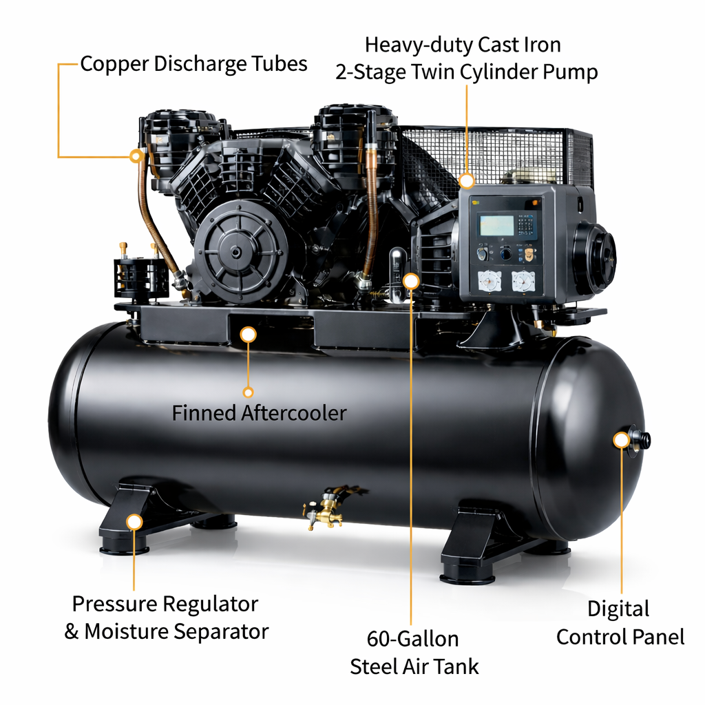 Hitachi TriForce V-Series Industrial Air Compressor